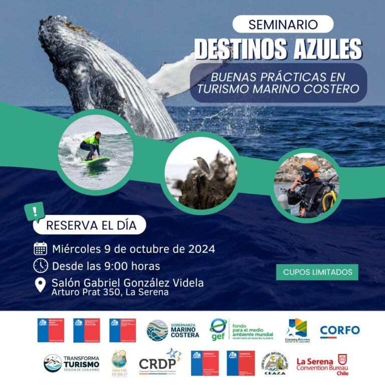 Lee más sobre el artículo Seminario «Destinos Azules: Buenas prácticas para el turismo marino-costero»